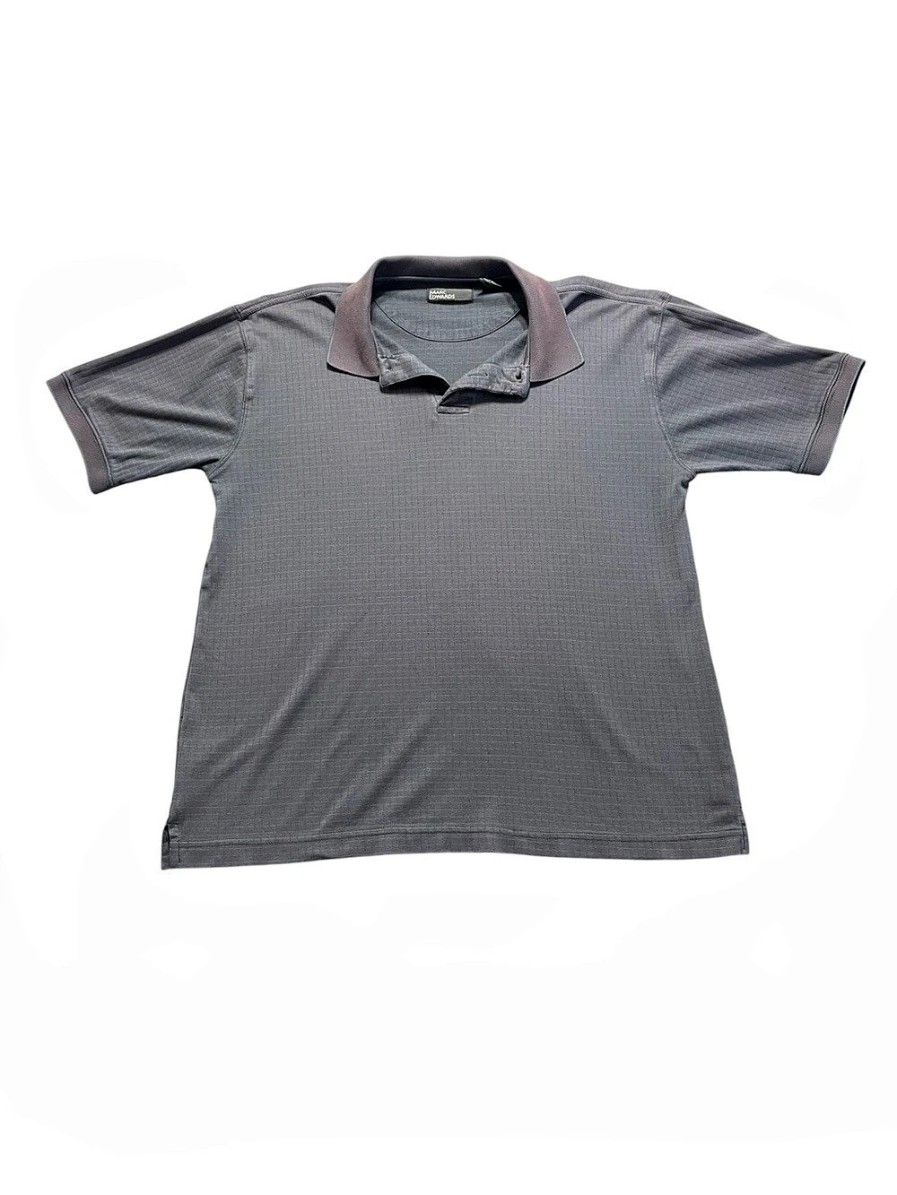 Marc Edwards Men's Gray Polo Shirt Size M
